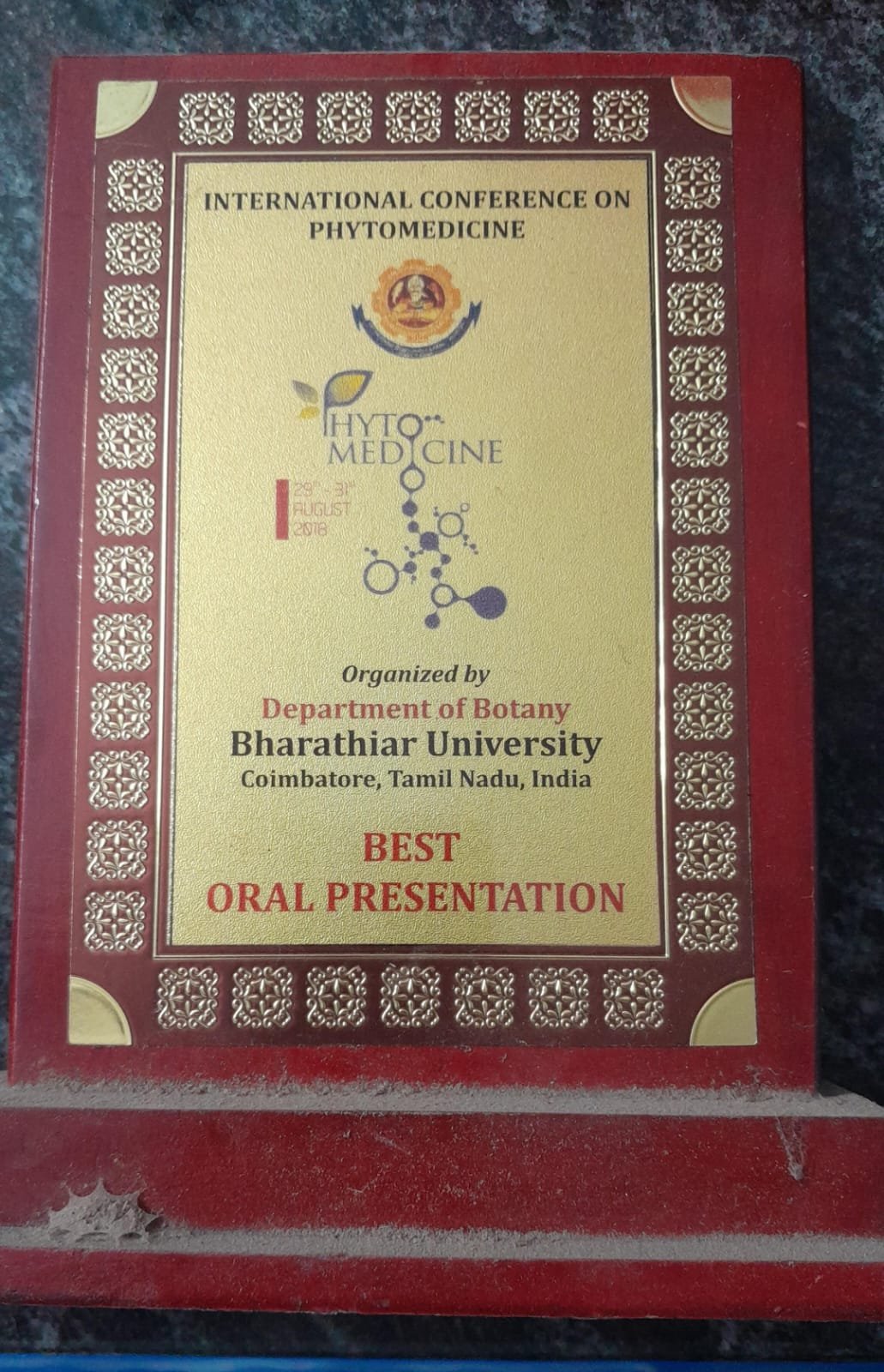 Award Certificate